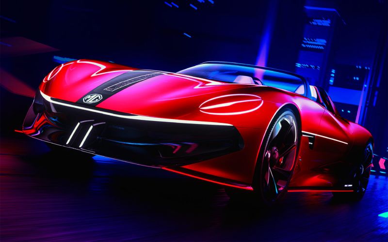 Компания MG представила сверхбыстрый электрический родстер для молодежи